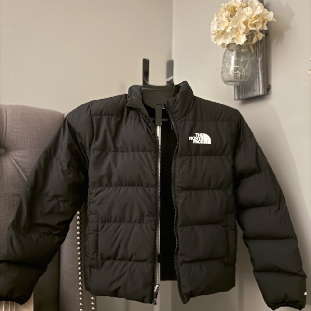 Big Kids TheNorthFace Down Hoodless Jacket 600 Sz Med (10) Pre-Owned